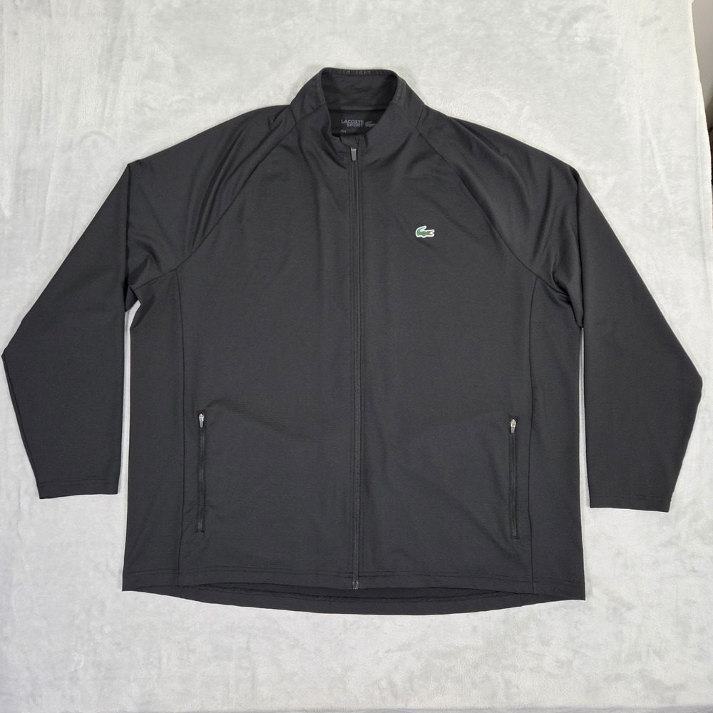 Lacoste Sport Performance Track Jacket Mens 4XL Black Full Zip SH4840